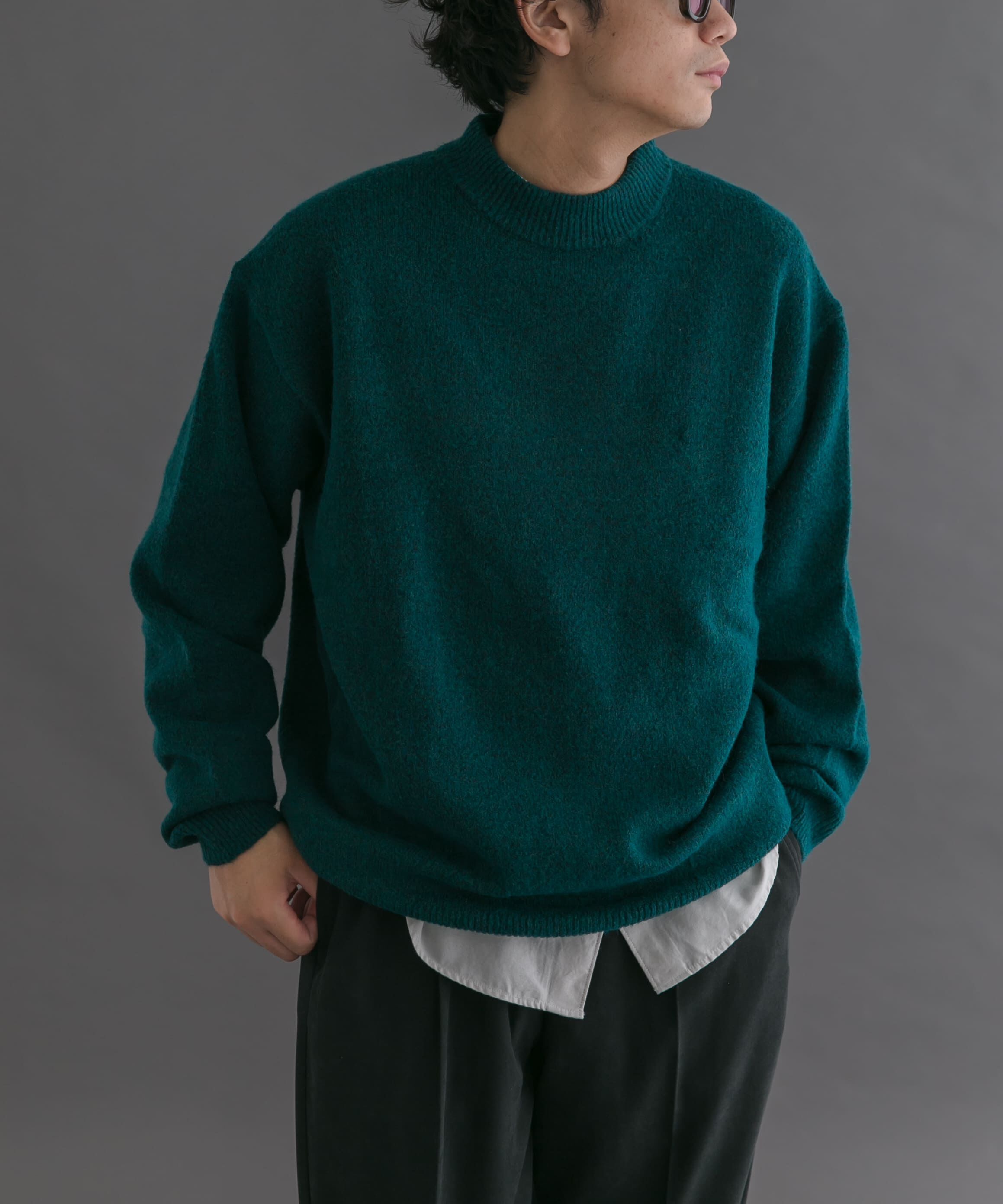 URBAN RESEARCH DOORS「FORK&SPOON　Ricotta モックネックニット」|ニット・セーター|