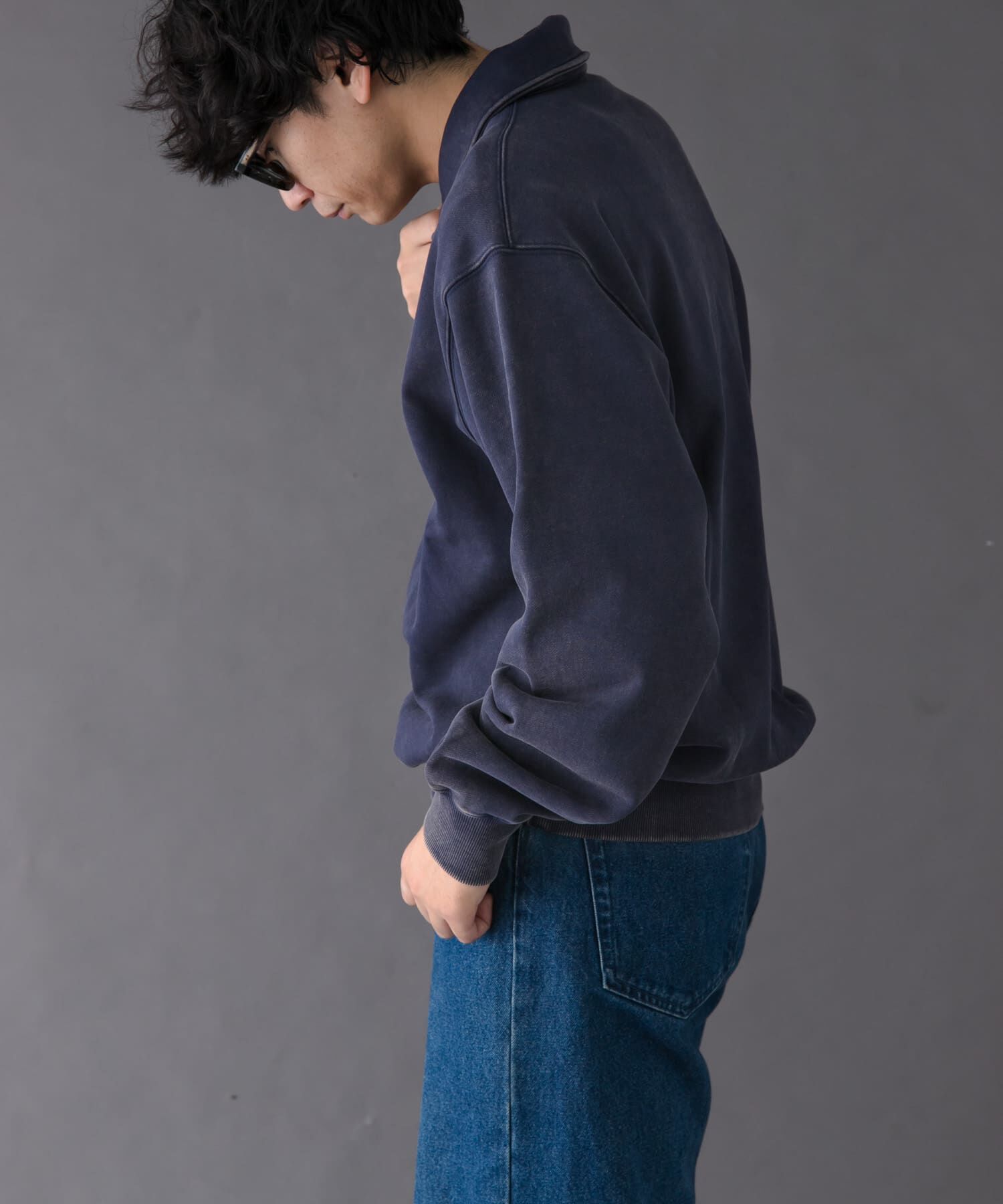 URBAN RESEARCH DOORS「FORK&SPOON　サンブリーチハーフジップスウェット」|スウェット・ジャージ|