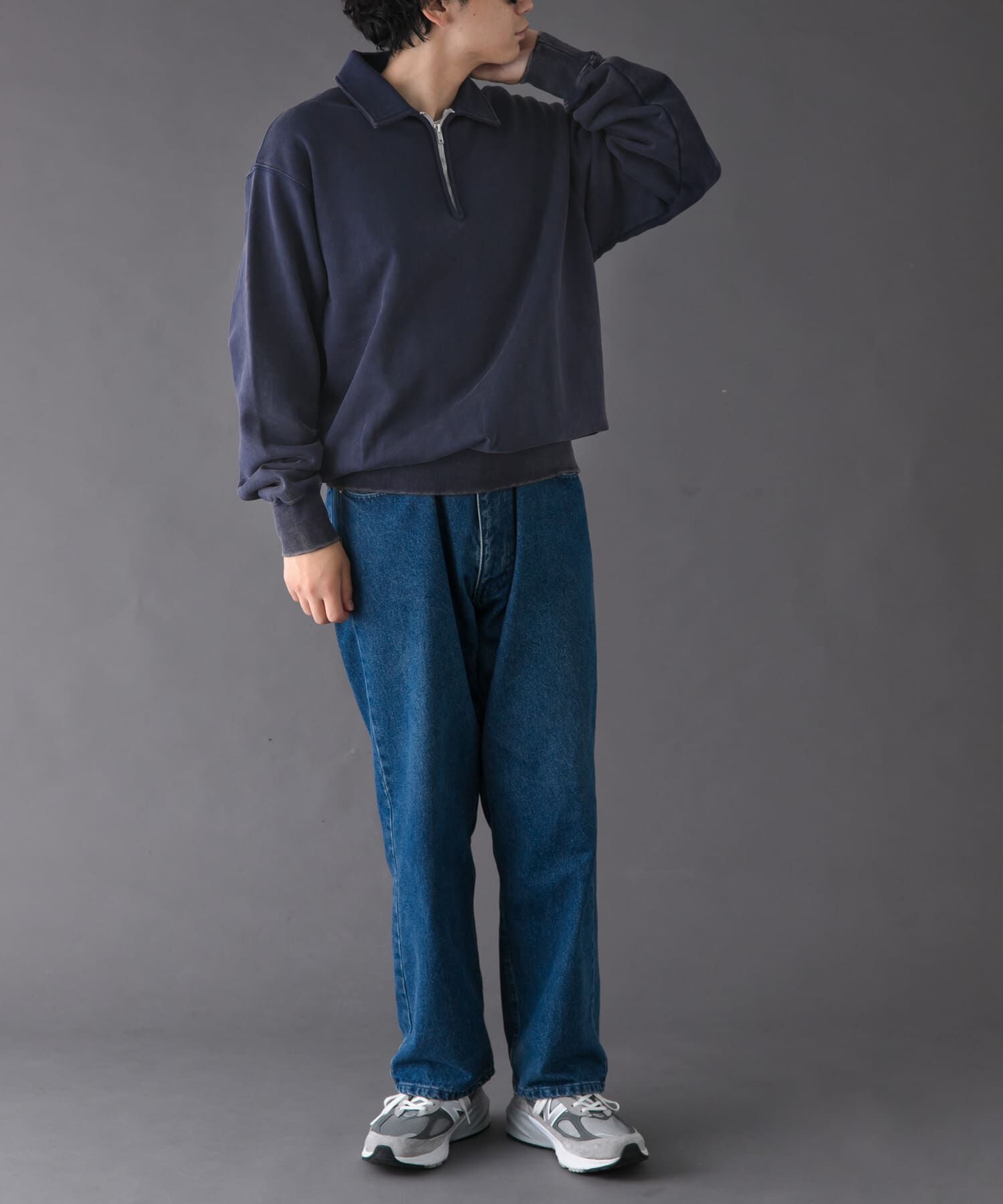 URBAN RESEARCH DOORS「FORK&SPOON　サンブリーチハーフジップスウェット」|スウェット・ジャージ|