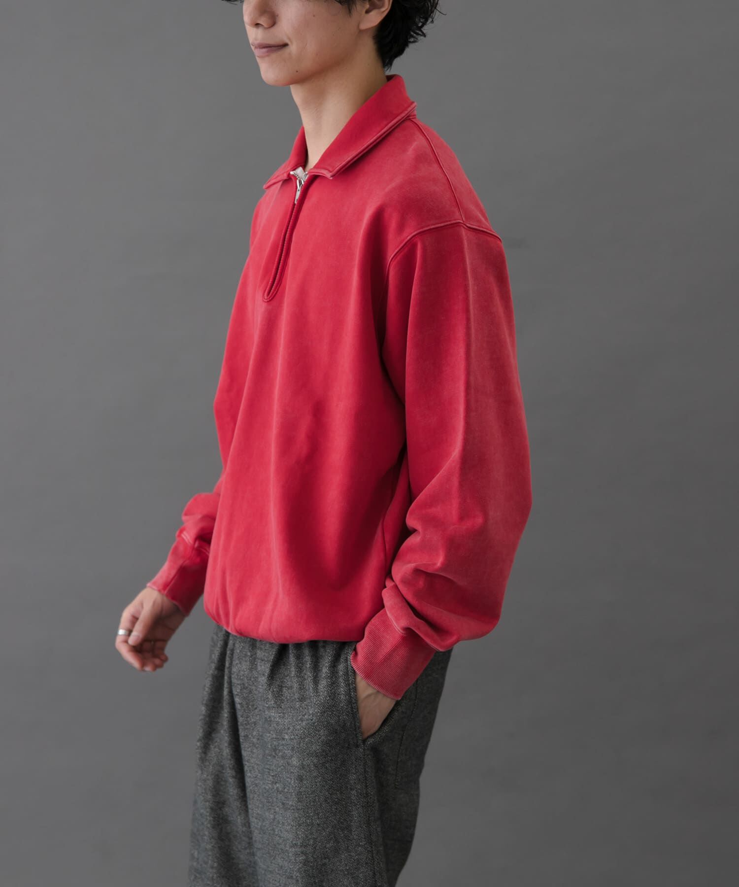 URBAN RESEARCH DOORS「FORK&SPOON　サンブリーチハーフジップスウェット」|スウェット・ジャージ|