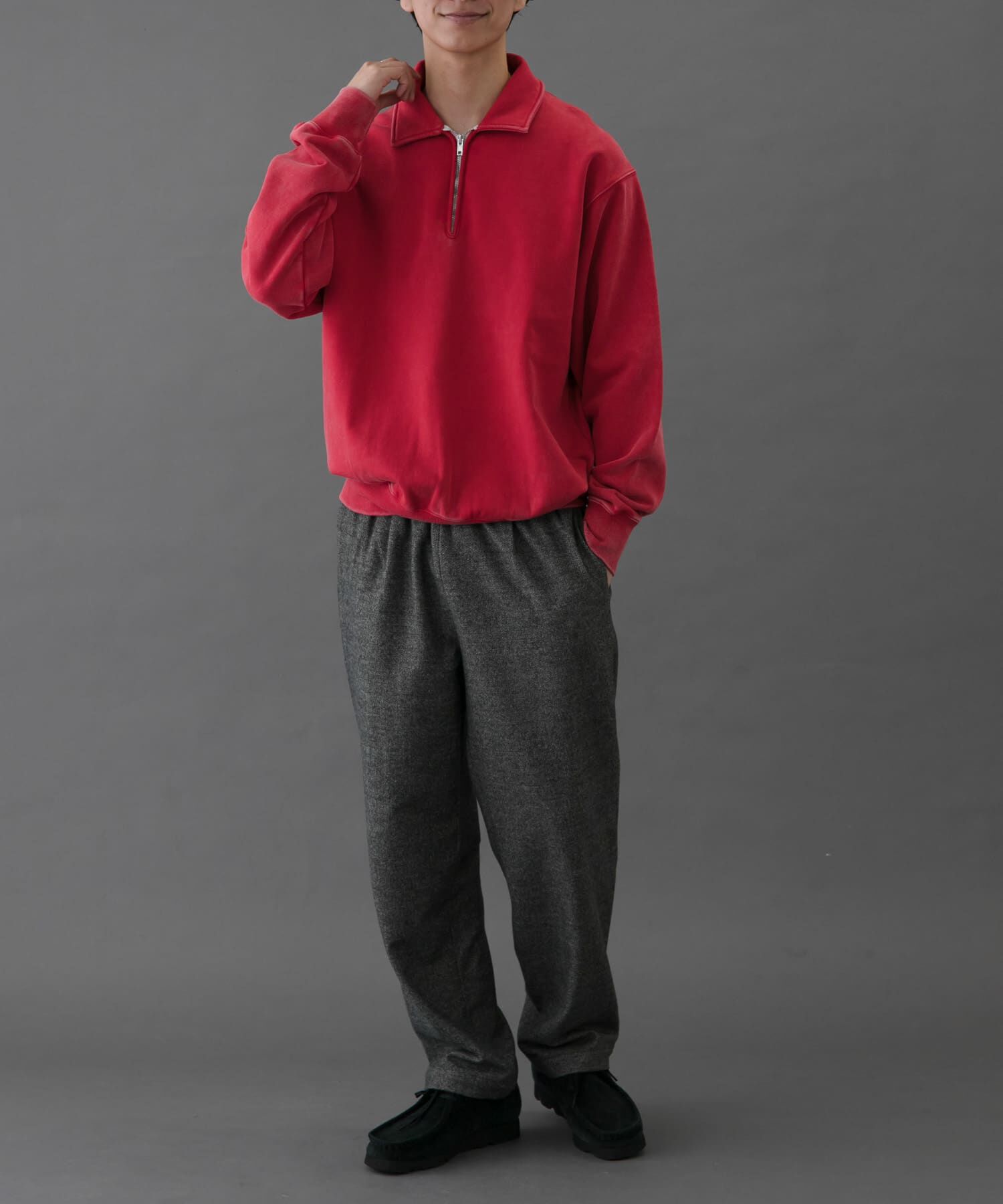 URBAN RESEARCH DOORS「FORK&SPOON　サンブリーチハーフジップスウェット」|スウェット・ジャージ|