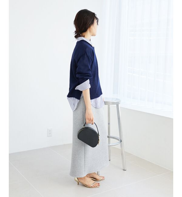  「《手洗い可能》リネンライクニットプルオーバー」|ニット・セーター|