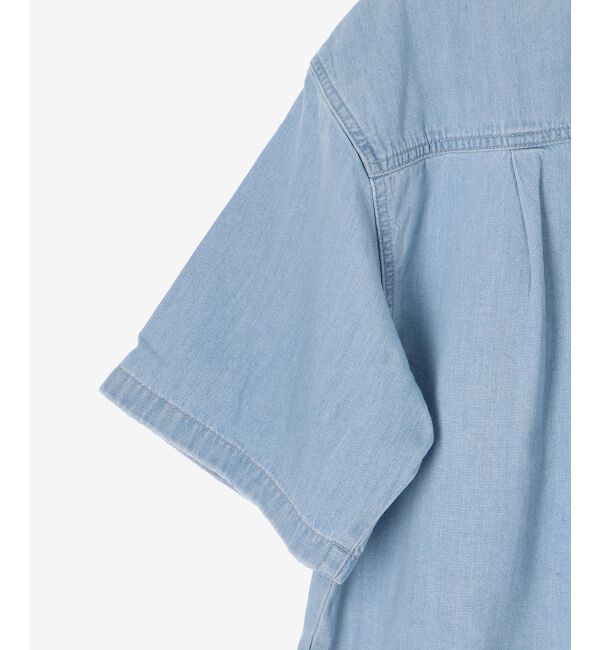  「スタンドネックパールボタンハーフスリーブシャツ」|シャツ・ブラウス|