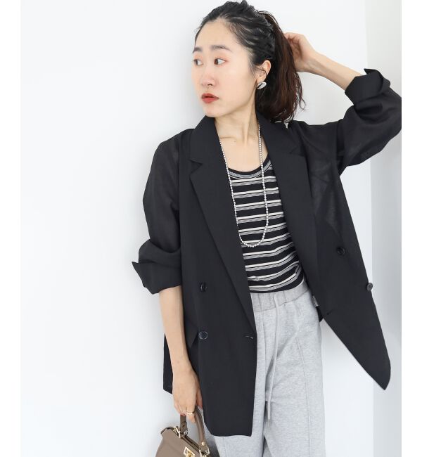  「マルチボーダーリブタンク」|タンクトップ|