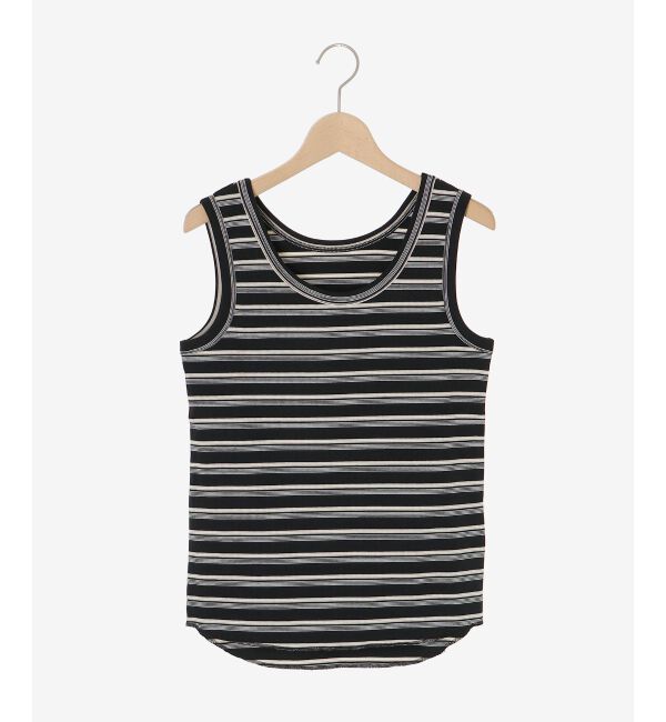  「マルチボーダーリブタンク」|タンクトップ|
