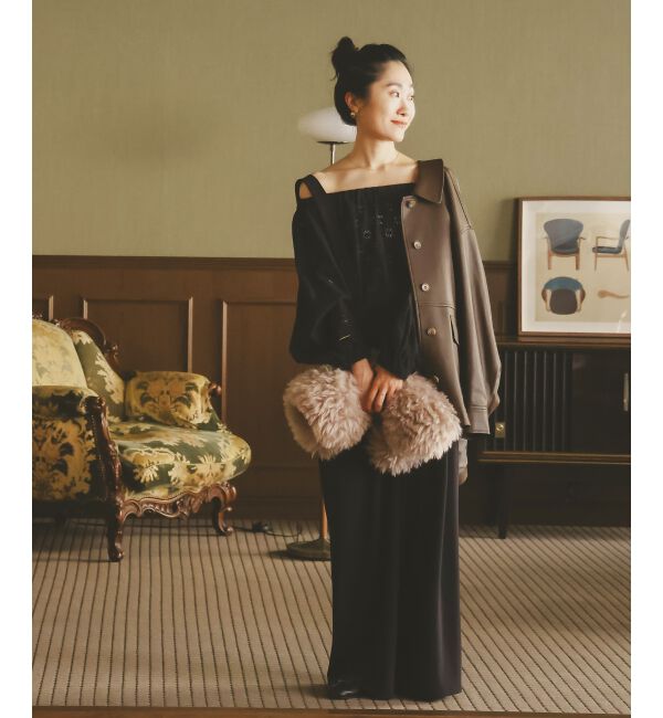  「《手洗い可能》レースオフショルブラウス」|シャツ・ブラウス|