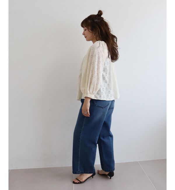  「《手洗い可能》レースオフショルブラウス」|シャツ・ブラウス|