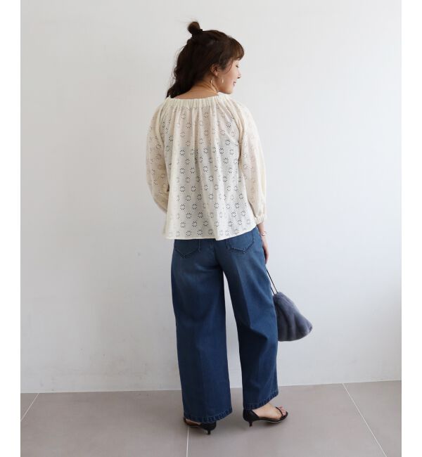  「《手洗い可能》レースオフショルブラウス」|シャツ・ブラウス|