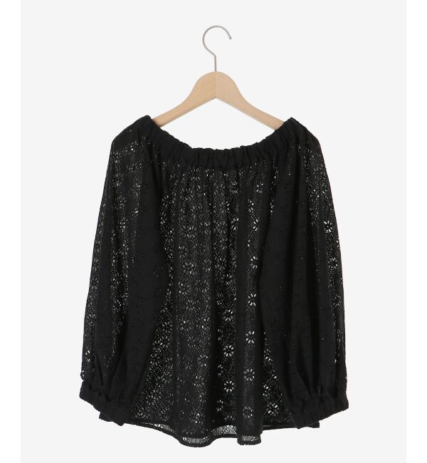  「《手洗い可能》レースオフショルブラウス」|シャツ・ブラウス|