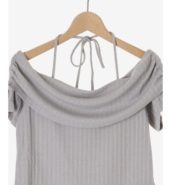  「裾レースオフショルトップス」|Tシャツ・カットソー|