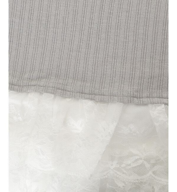  「裾レースオフショルトップス」|Tシャツ・カットソー|