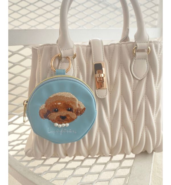  「アニマルサークルチャームポーチ」|ポーチ|ブルー