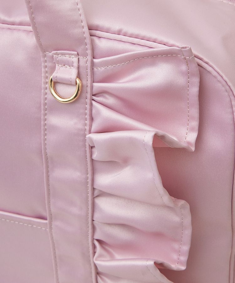 Maison de FLEUR「EC限定サテンフリルキャリーオンバッグ」|トートバッグ|