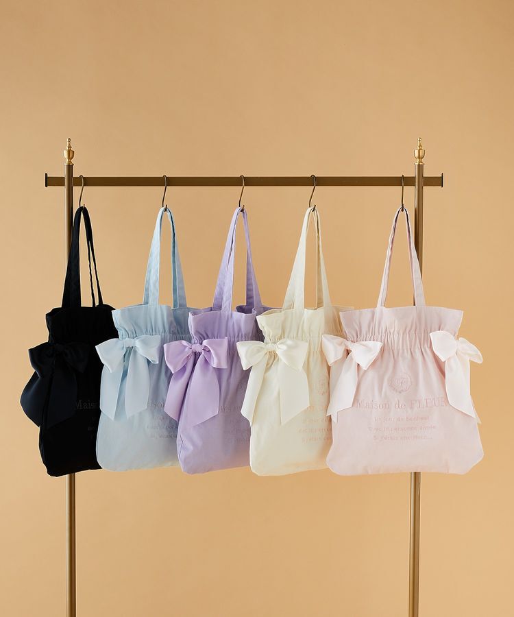 Maison de FLEUR「EC限定 キャンバスダブルリボントートバッグ」|トートバッグ|