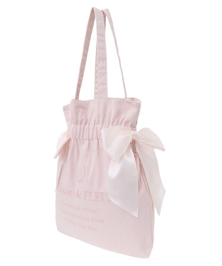 Maison de FLEUR「EC限定 キャンバスダブルリボントートバッグ」|トートバッグ|
