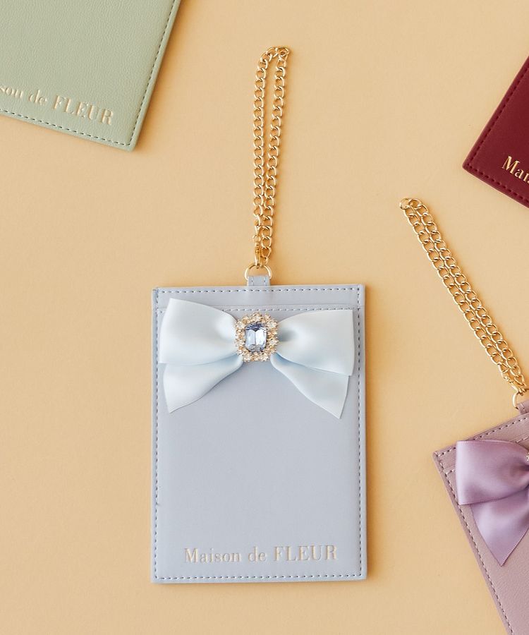 Maison de FLEUR「EC限定フォトケース」|ポーチ|ライトブルー