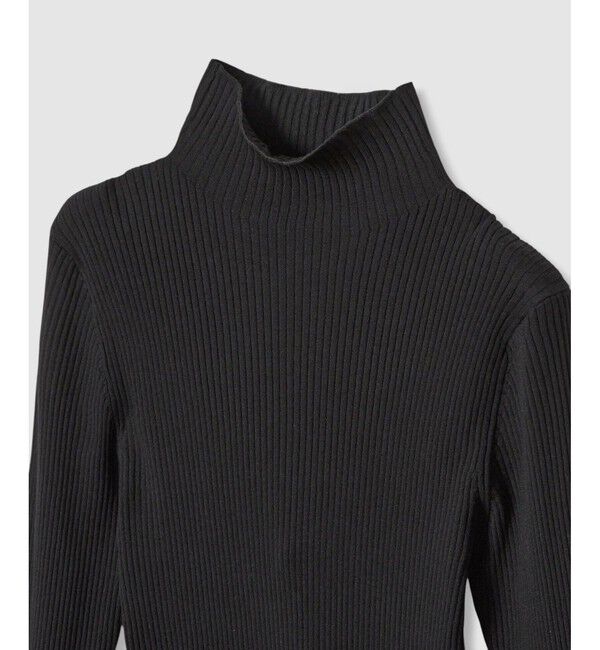 allureville「タフタバルーンスリーブコンビプルオーバー」|ニット・セーター|