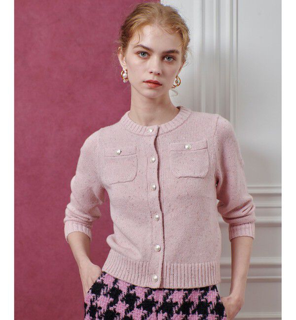 LOULOU WILLOUGHBY「【LOULOU WILLOUGHBY】GRAINYラメカーディガン」|カーディガン|