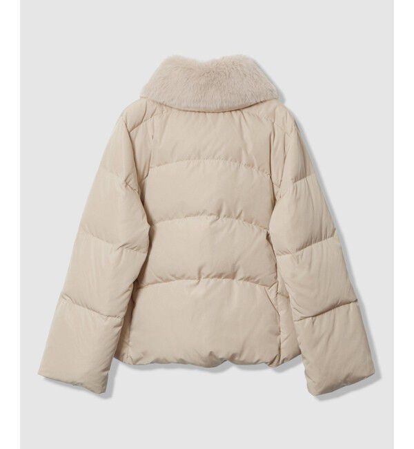 allureville「ファーカラーショートダウンコート」|ダウン|