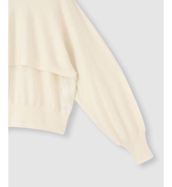 allureville「メリノウールレイヤードプルオーバー」|ニット・セーター|