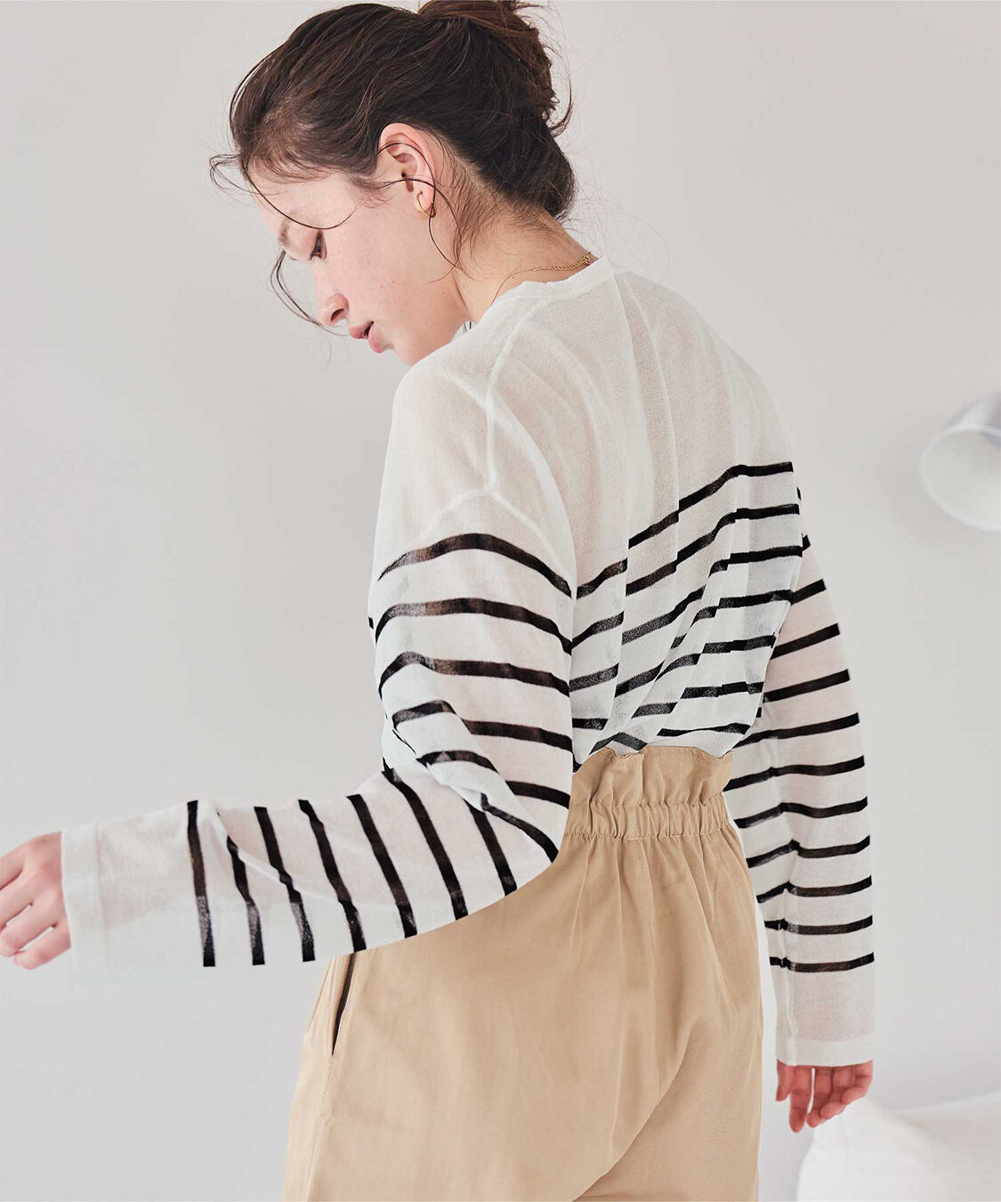 titivate「サイドスリットシアーニットプルオーバー」|ニット・セーター|