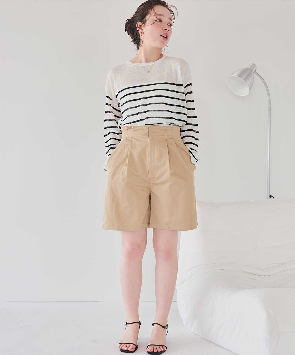 titivate「サイドスリットシアーニットプルオーバー」|ニット・セーター|