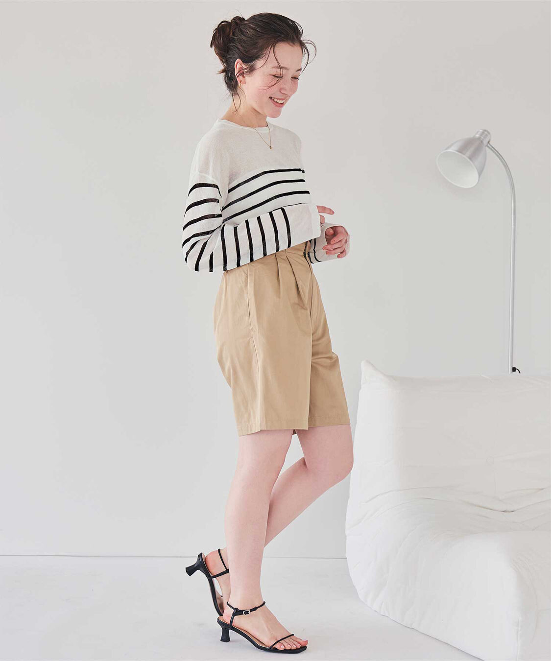 titivate「サイドスリットシアーニットプルオーバー」|ニット・セーター|