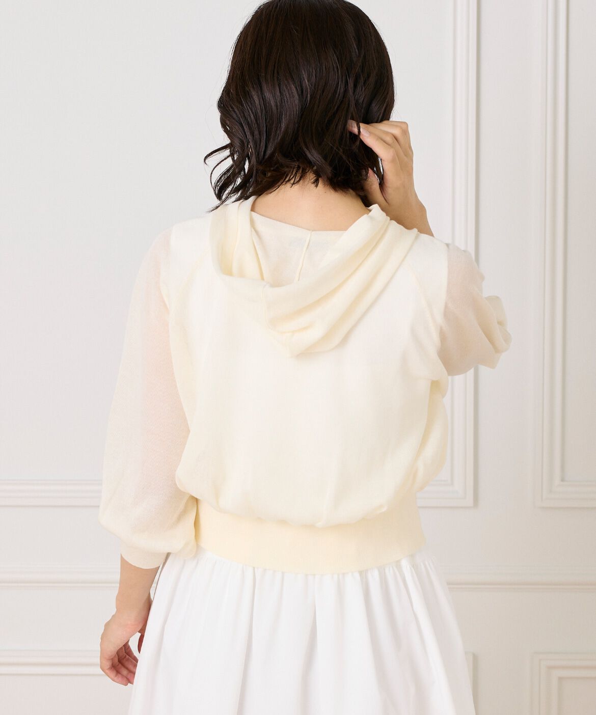 Maglie le cassetto「シアーパーカー」|ニット・セーター|