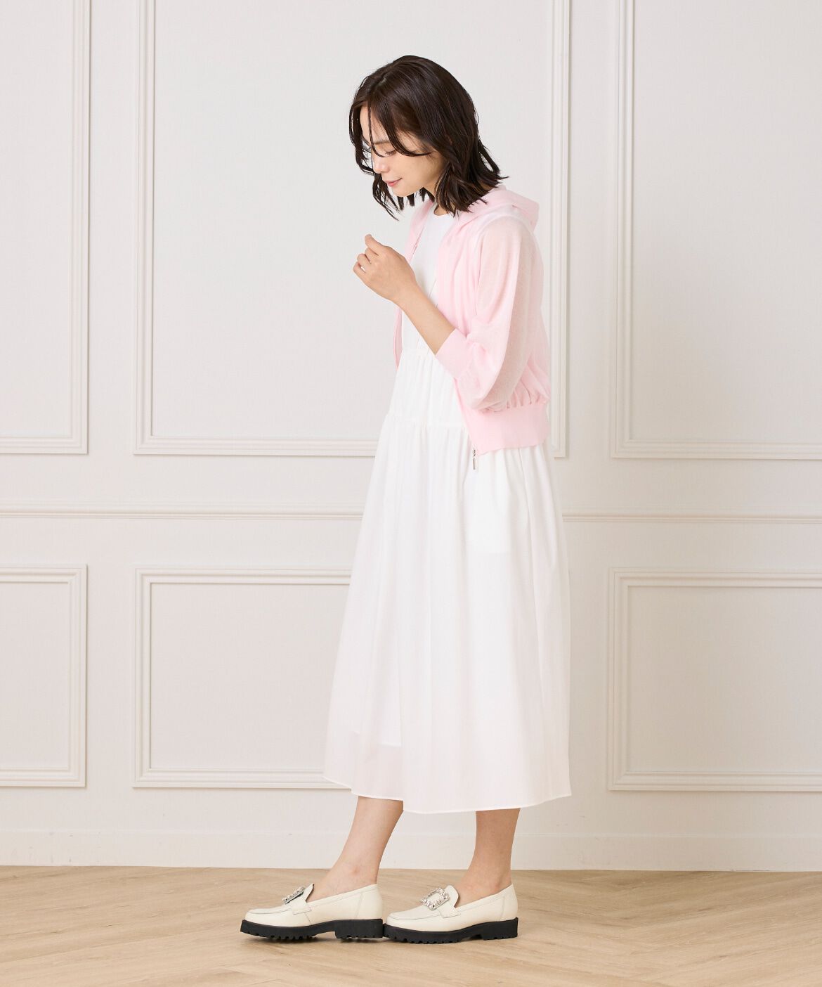 Maglie le cassetto「シアーパーカー」|ニット・セーター|