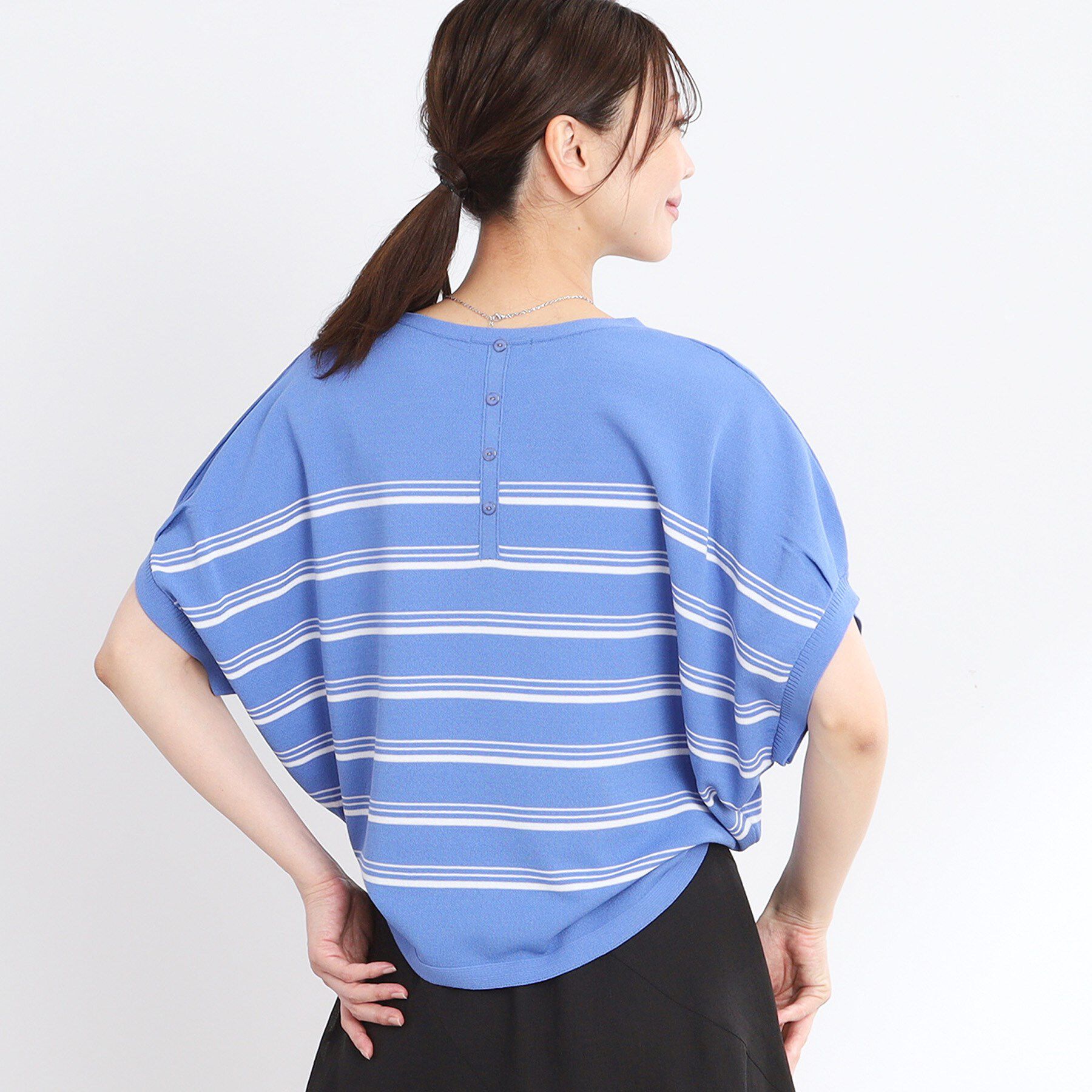 Reflect「【WEB先行カラーあり／手洗い可】スレッドボーダーニット」|ニット・セーター|