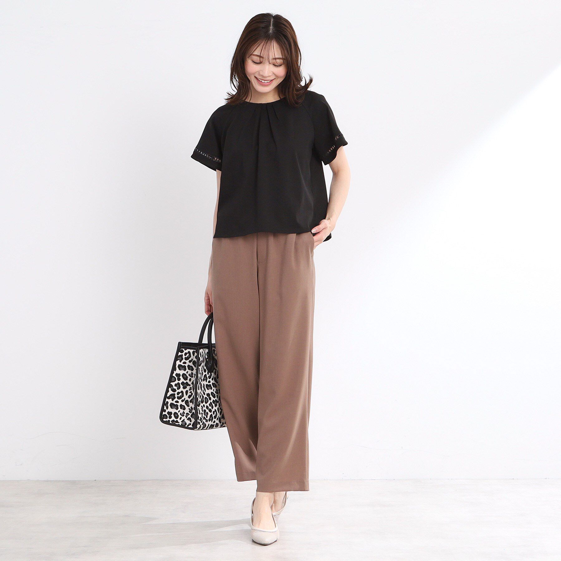 Reflect「【手洗い可】フレアースリーブカットソー」|Tシャツ・カットソー|