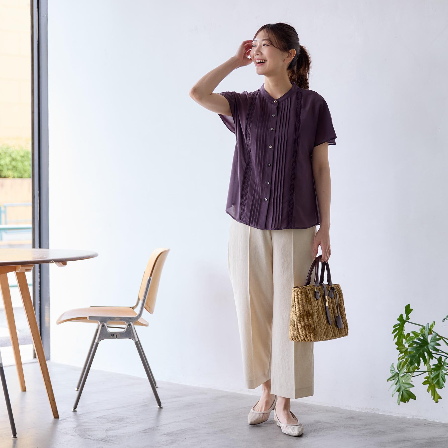 Reflect「【マシンウォッシュ可／セットアップ可／通勤におすすめ】ドライタッチストレートパンツ」|その他|