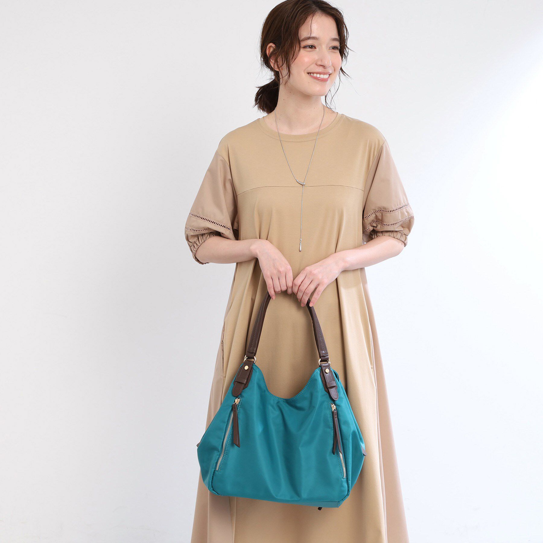 Reflect「【大容量／底ファスナー付き／キレイめコーデにも◎】ナイロンバッグ」|トートバッグ|