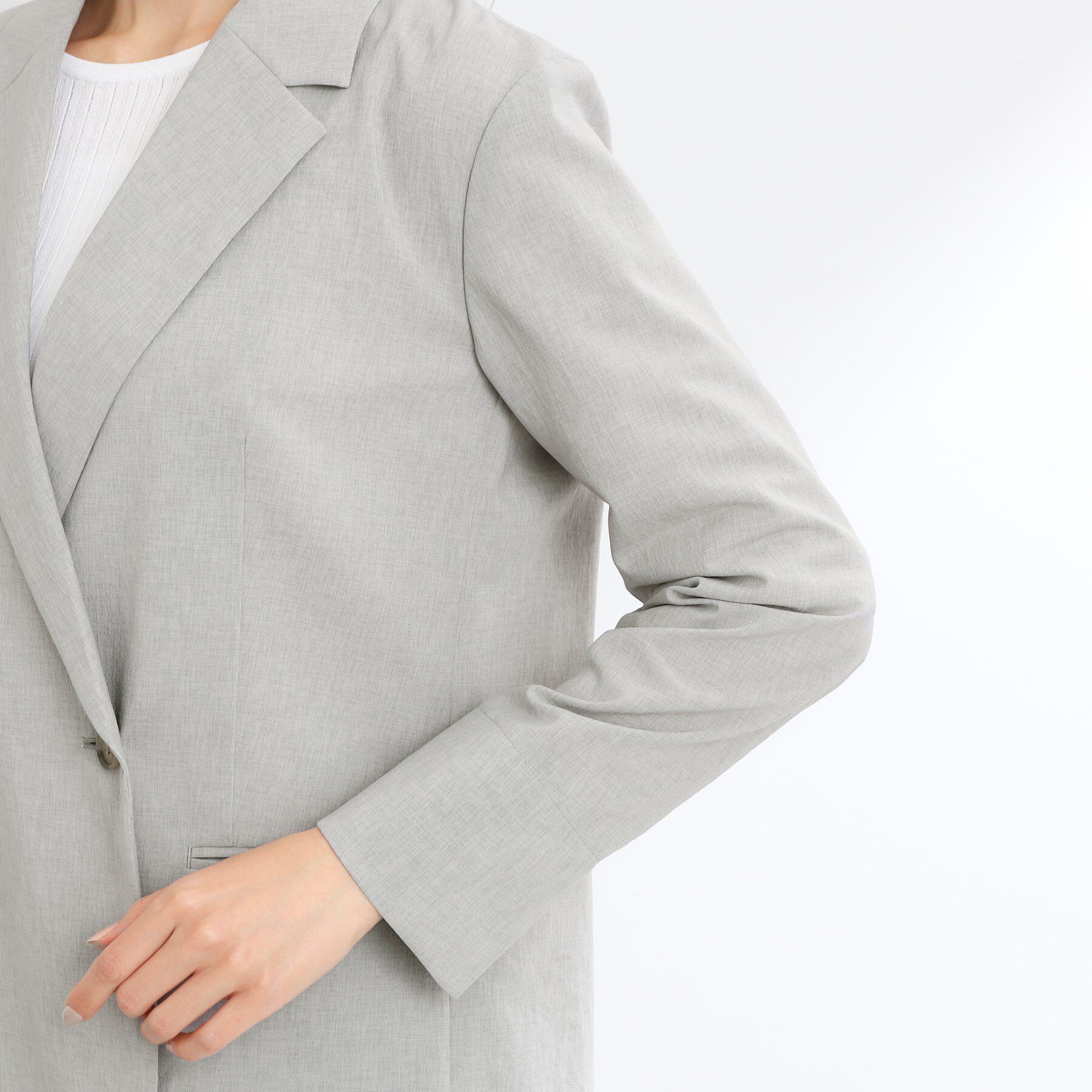 Reflect「【マシンウォッシュ可／セットアップ可／通勤におすすめ】ドライタッチダブルジャケット」|テーラードジャケット|