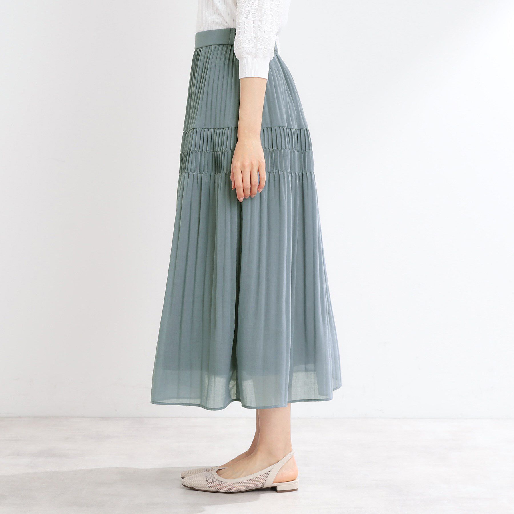 Reflect「【マシンウォッシュ可】プリーツティアードスカート」|スカート|