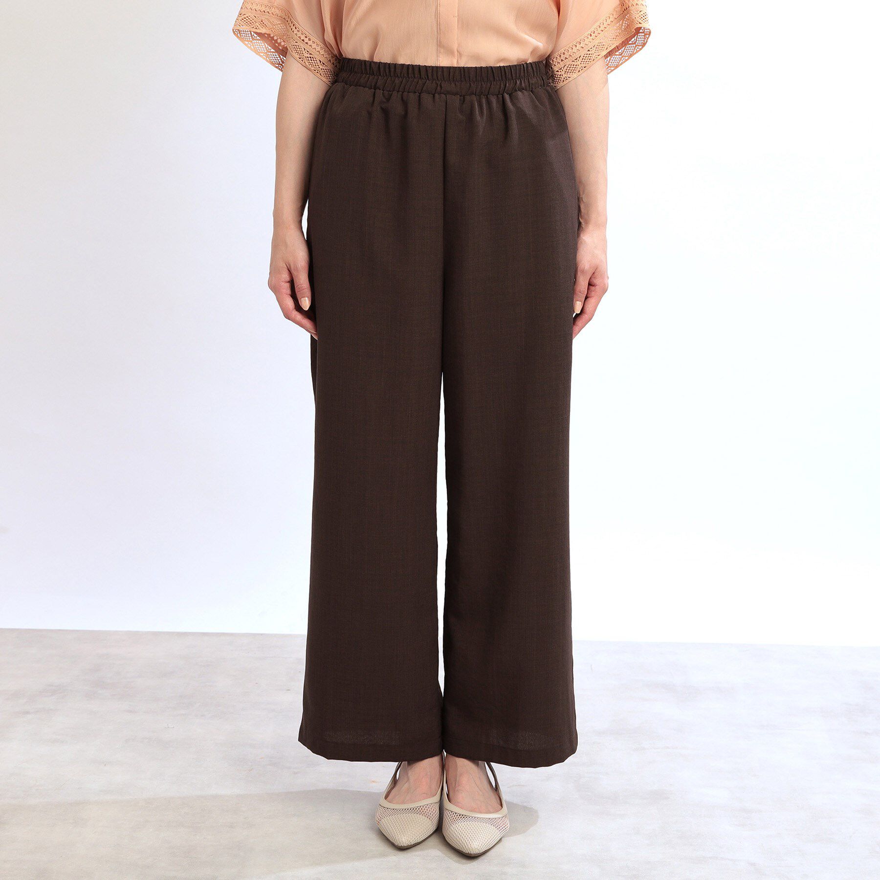 Reflect「【ウエスト総ゴム／脚長効果◎】ドライタッチワイドパンツ」|その他|