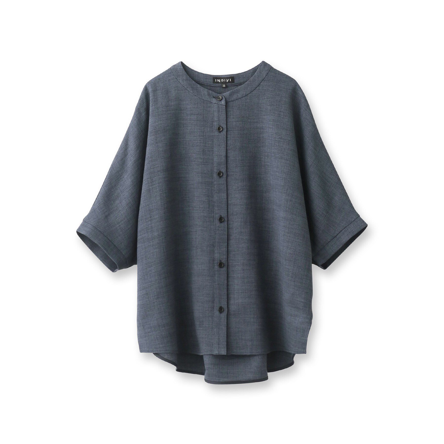 INDIVI「【洗える／UVケア／SETUP可能】麻調ドルマンブラウス」|シャツ・ブラウス|