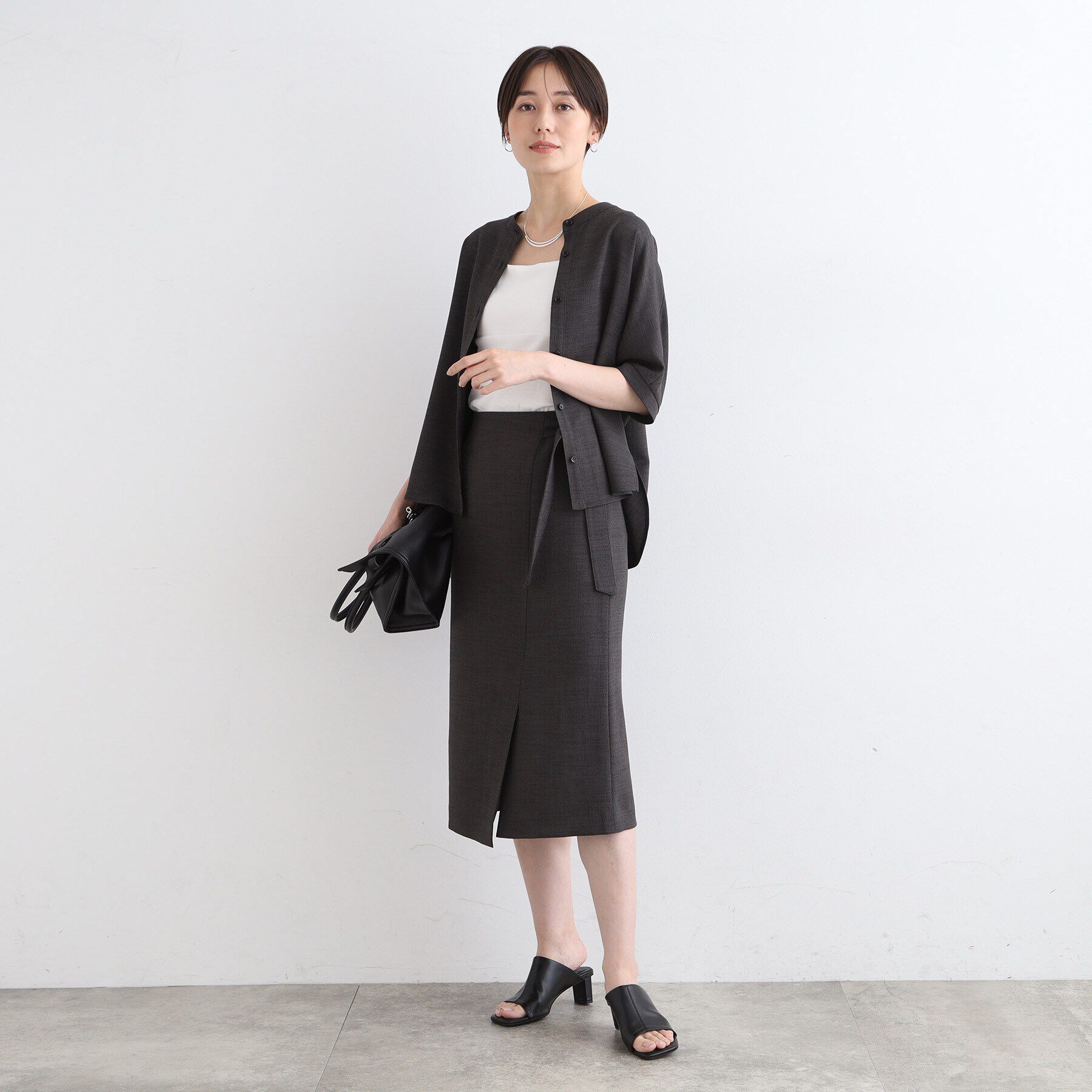 INDIVI「【洗える／UVケア／SETUP可能】麻調ドルマンブラウス」|シャツ・ブラウス|