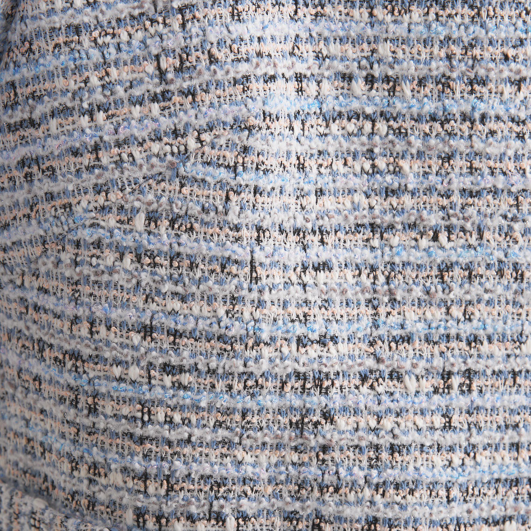 INDIVI「【セレモニー／洗える】ミックスツイードライトジャケット」|ノーカラージャケット|