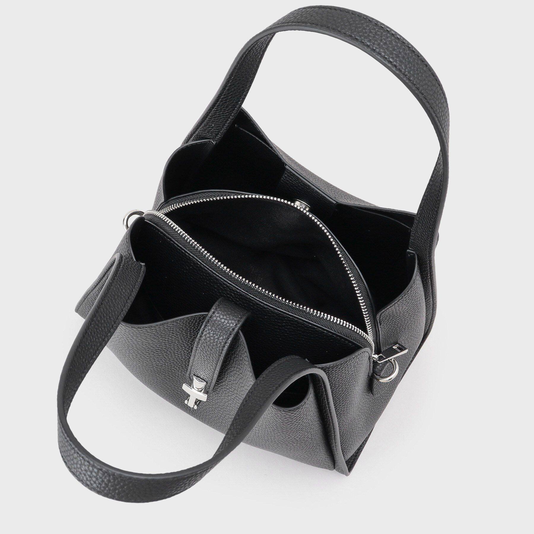 INDIVI「【合皮／ミドルサイズ】春カラーフォルムバッグ」|ハンドバッグ|