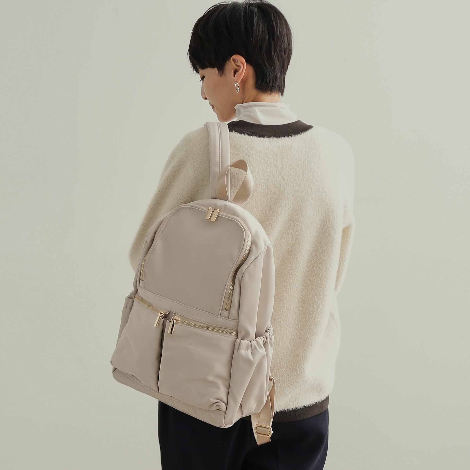 OPAQUE.CLIP「【撥水加工／マルチポケット】カジュアルリュックサック」|リュック|