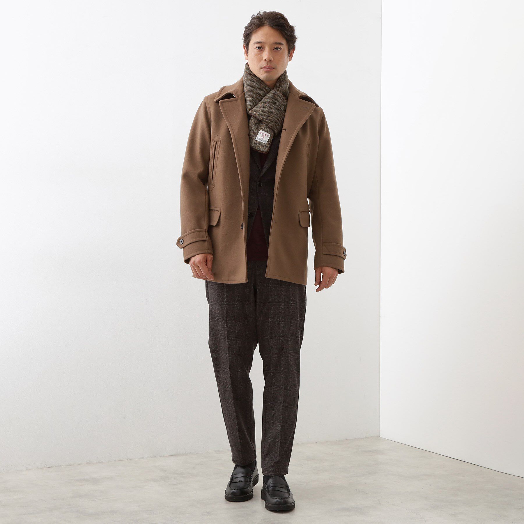 THE SHOP TK「【HARRIS TWEED／ハリスツイード】中綿入り差込マフラー」|ストール|