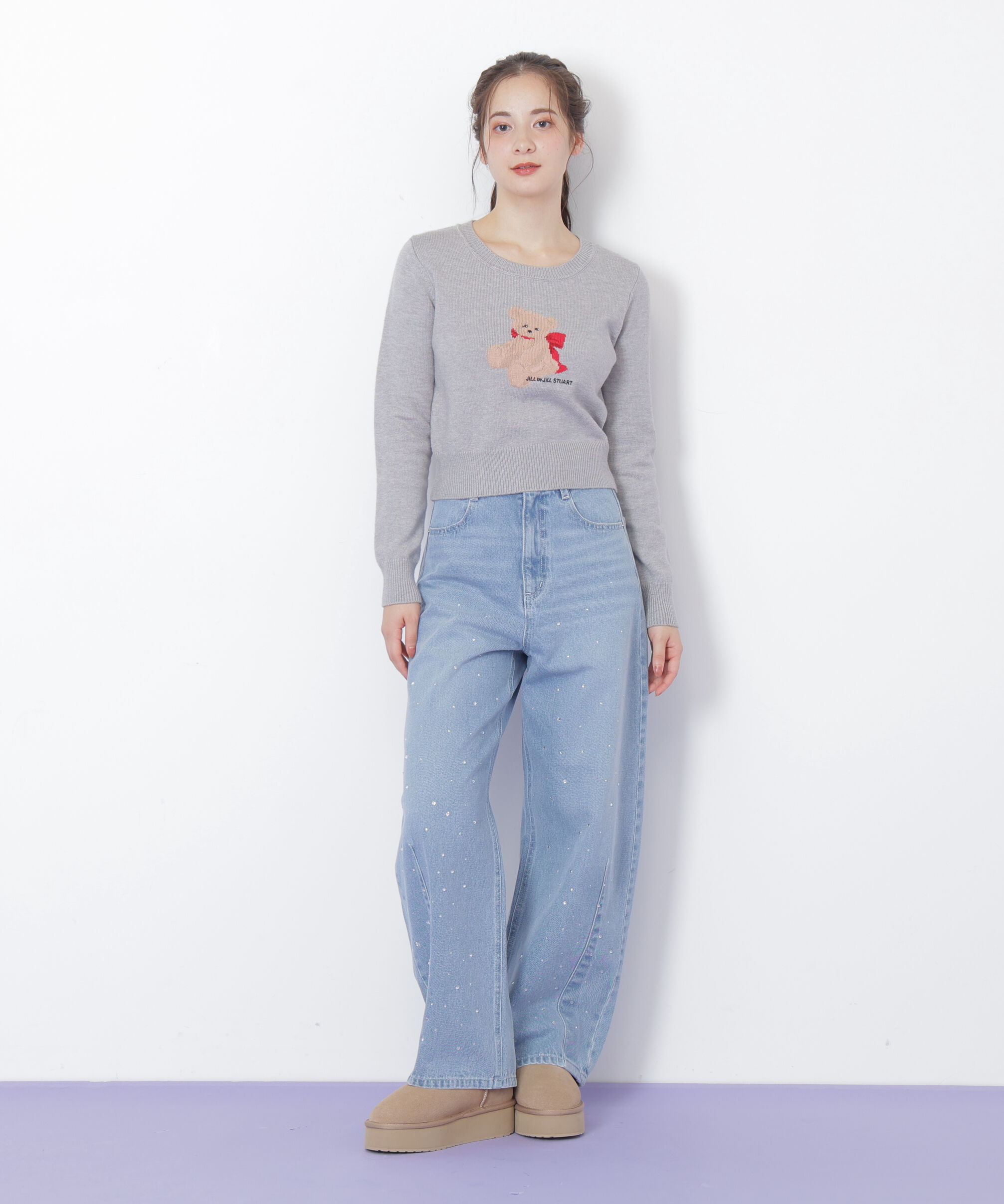  「＜BEARシリーズ＞インターシャニット」|ニット・セーター|