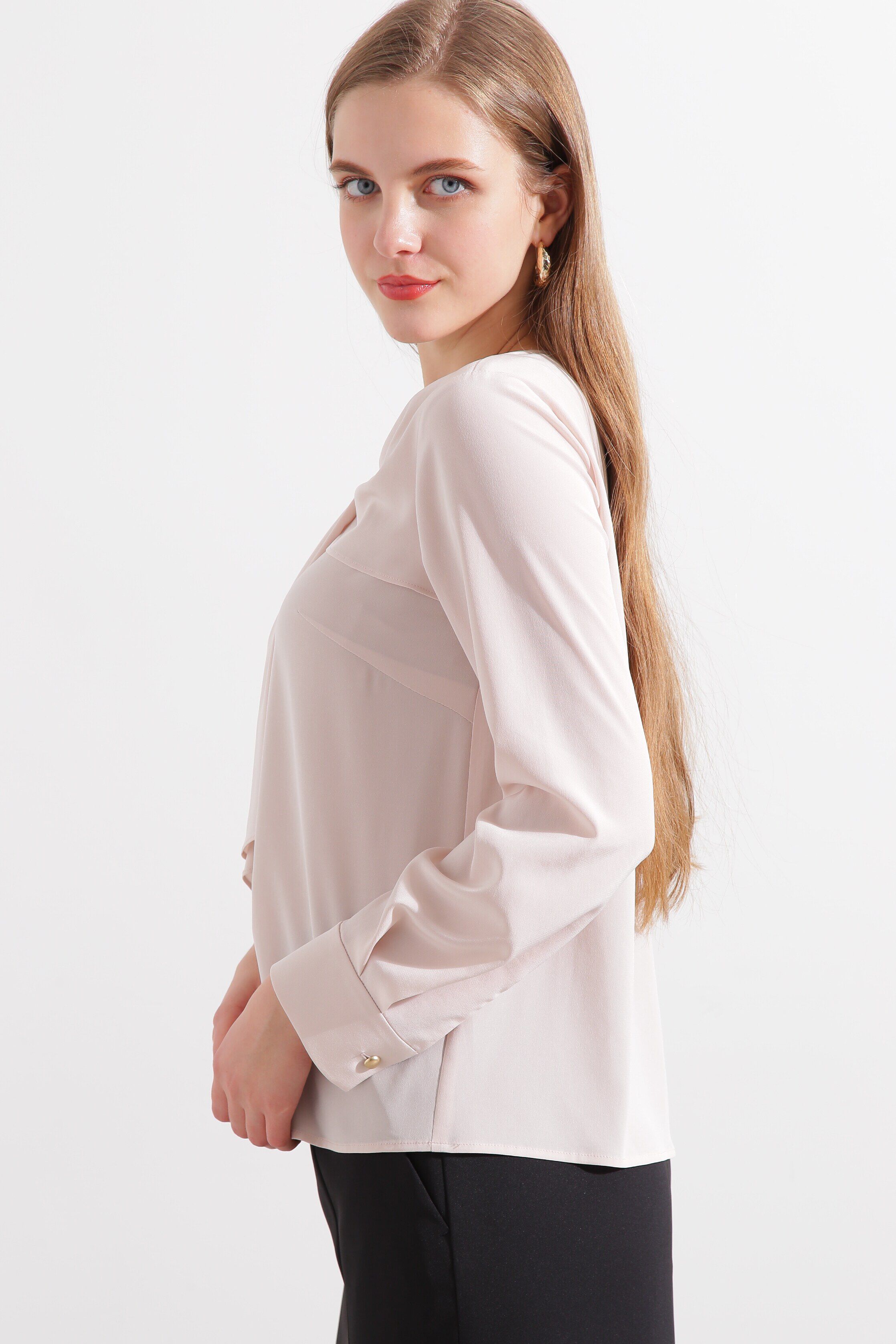  「◆ギャザーボウタイブラウス」|シャツ・ブラウス|