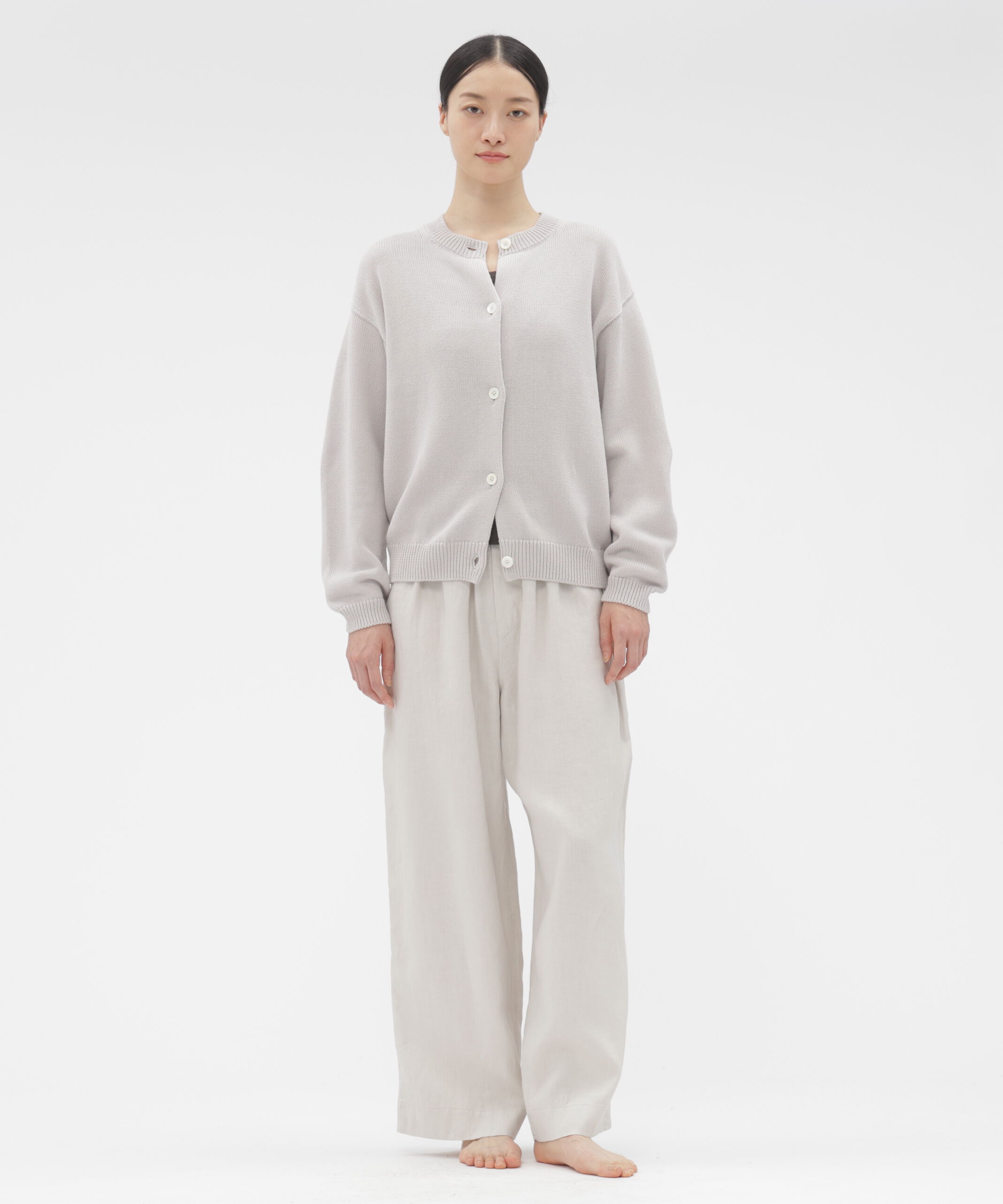 MARGARET HOWELL HOUSEHOLDGOODS「HIGH TWIST COTTON LINEN KNITWEAR」|カーディガン|