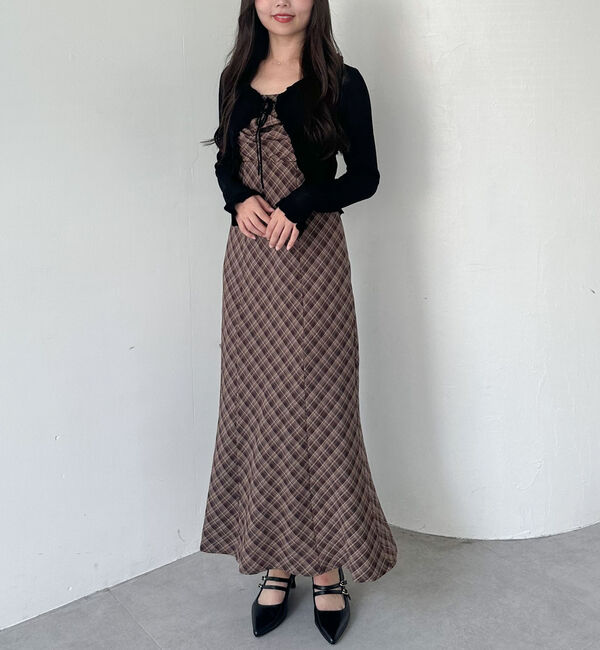 archives「フリルシアーリブニットカーディガン」|カーディガン|