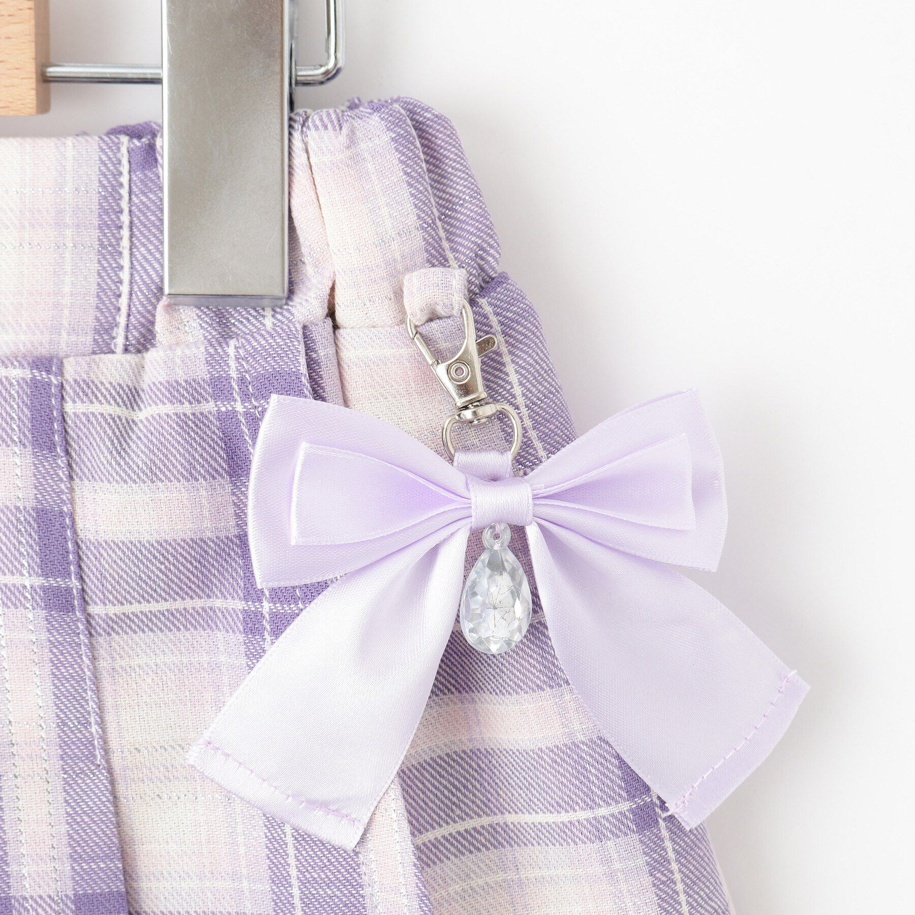 SHOO･LA･RUE「【110-140cm】チャーム付きチェックプリーツスカパン」|スカート|