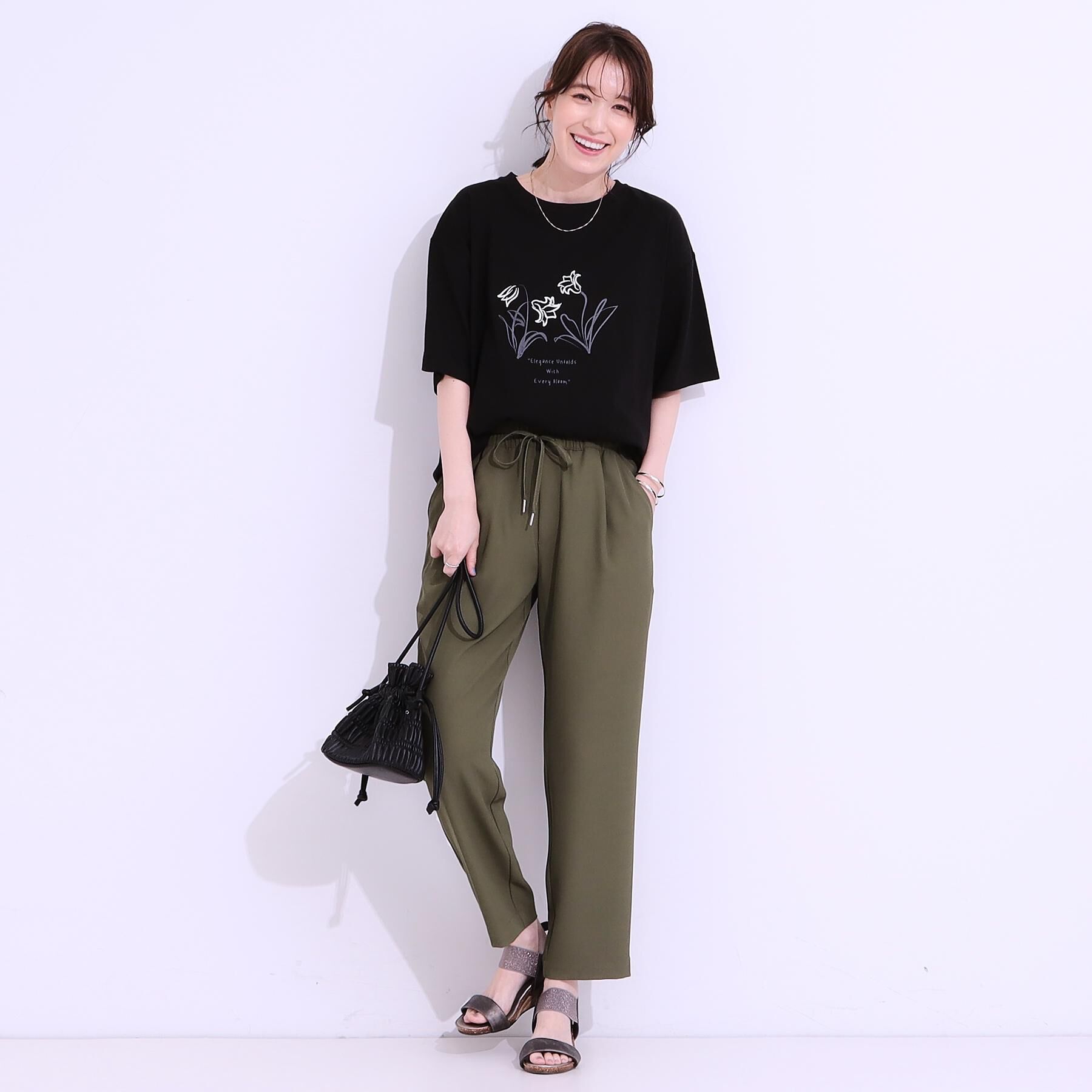 SHOO･LA･RUE「【選べる4柄】コットンプリントロゴTシャツ」|Tシャツ・カットソー|