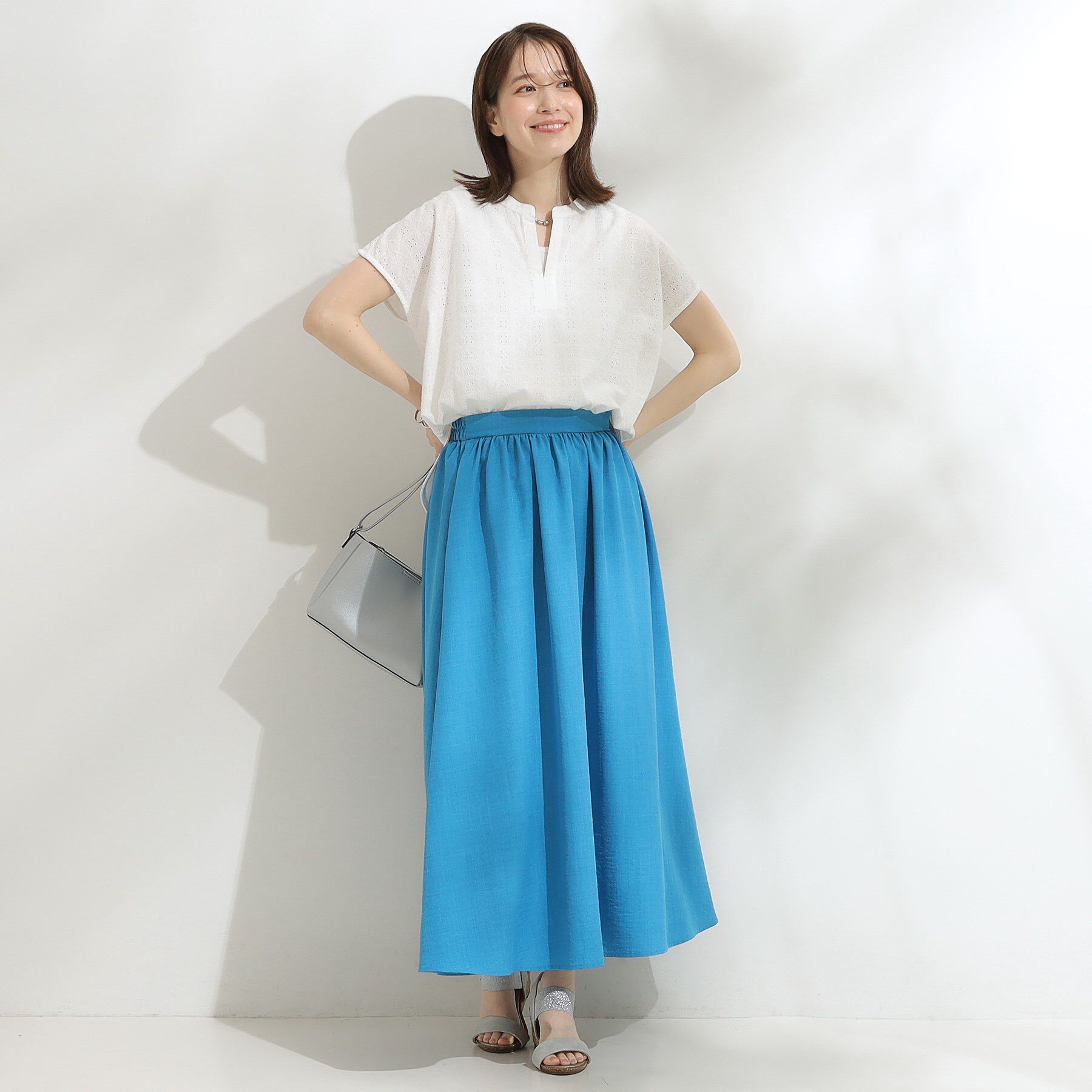 SHOO･LA･RUE「【高レビュー/着丈選べる】華やかさをプラスする アソートロングスカート」|スカート|