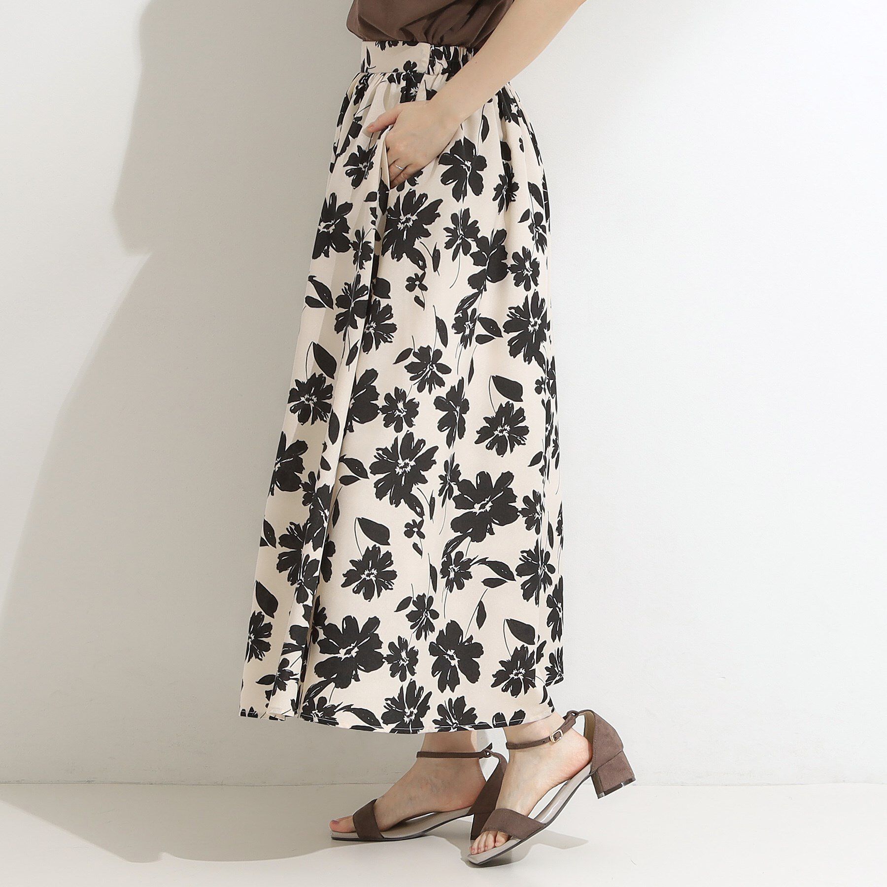 SHOO･LA･RUE「【高レビュー/着丈選べる】華やかさをプラスする アソートロングスカート」|スカート|